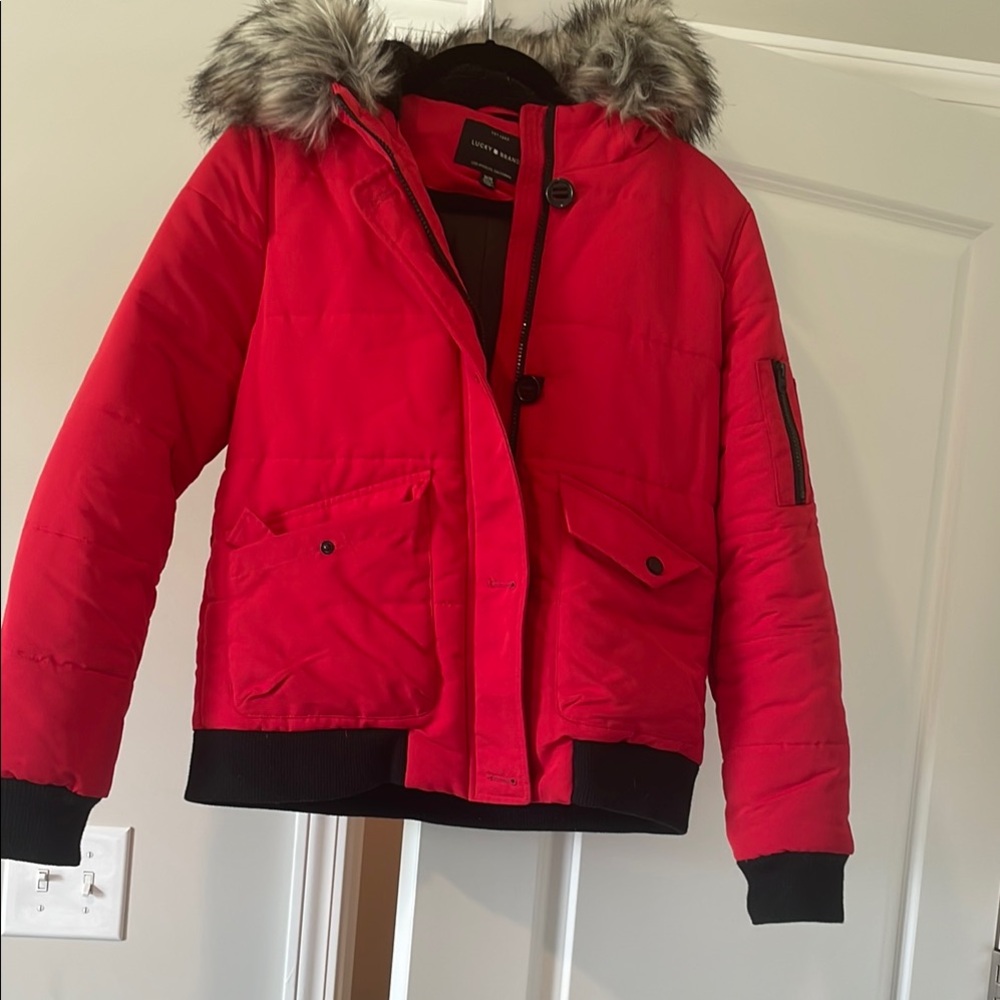 Lucky Brand Vibrant Red Jacket